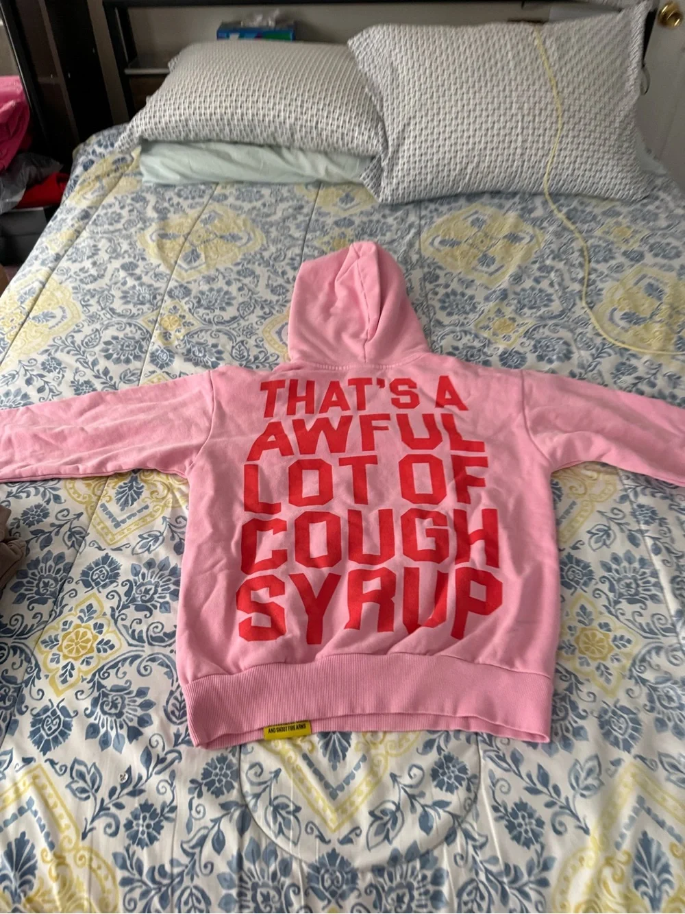 Lost Hills ALOC Pink Graphic Hoodie 